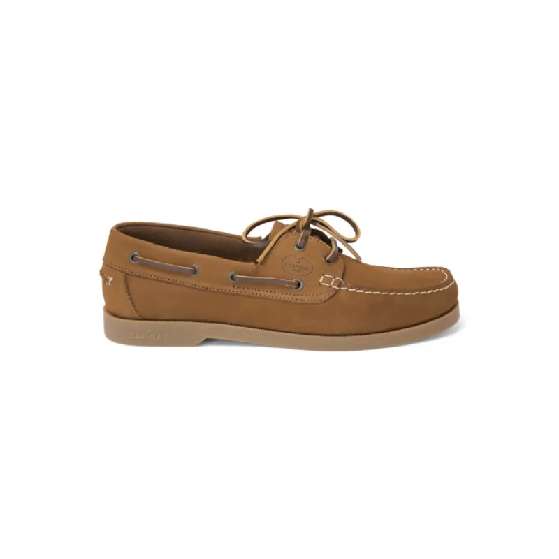 Le Chameau Galion Nubuck Homme Deck Shoes Tan-4