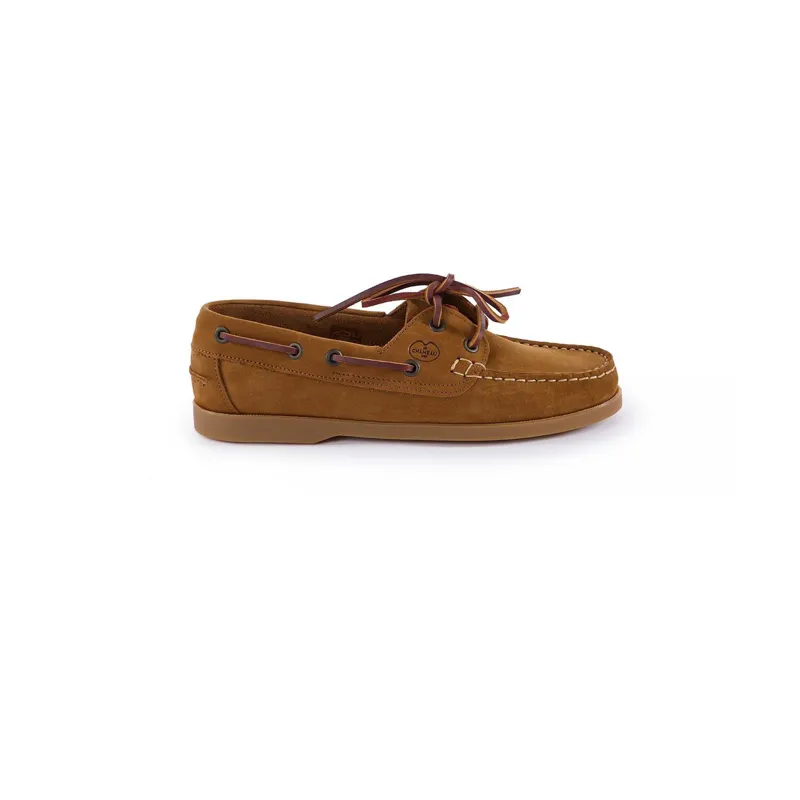 Le Chameau Galion Nubuck Femme Deck Shoes Tan-4