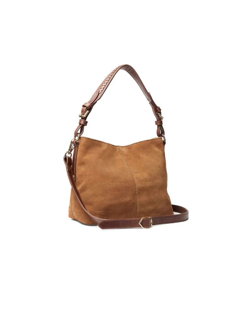 Fairfax and Favor Mini Tetbury Handbag Tan Suede-3