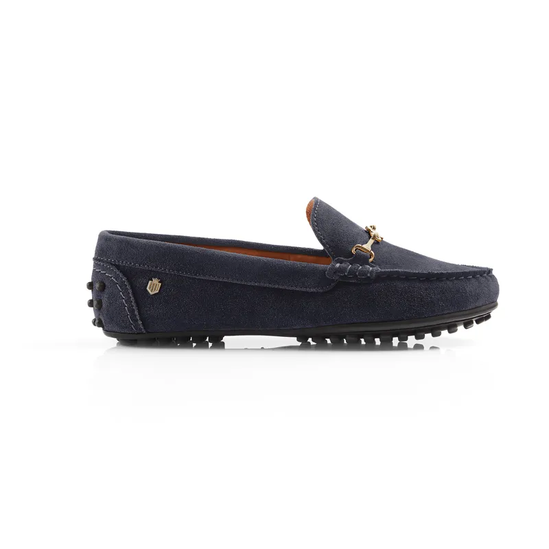 Fairfax and Favor Trinity Loafer Navy Suede-4