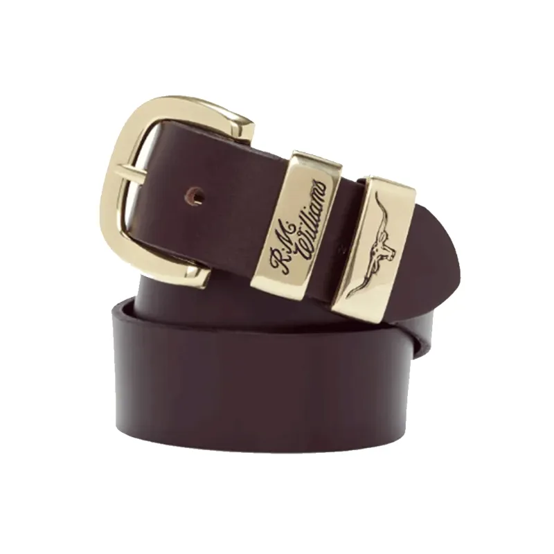 RM Williams CB444 Leather Belt Chestnut