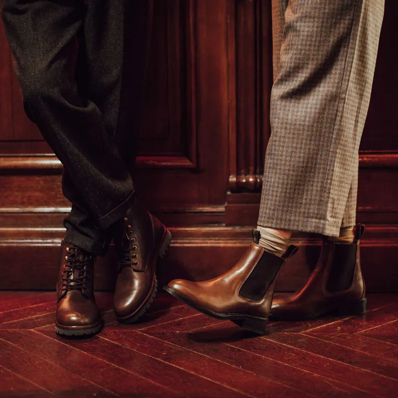 Le Chameau La Chelsea Cuir Marron-5