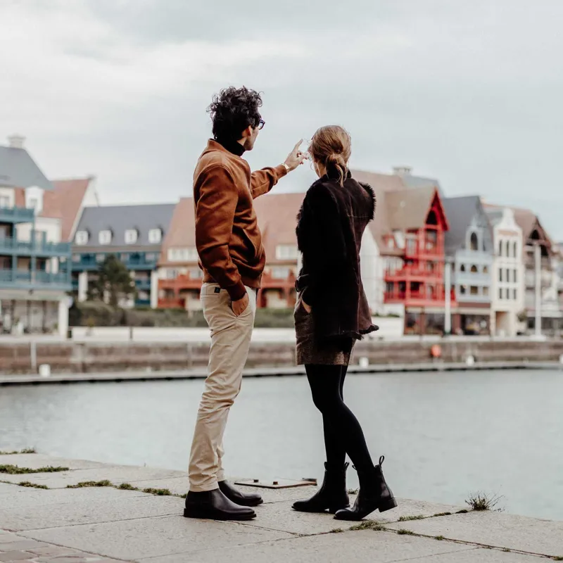 Le Chameau La Chelsea Cuir Marron Fonce-5