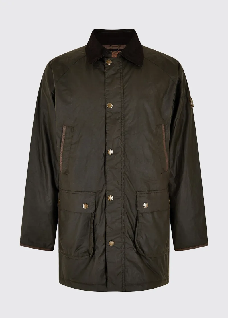 Dubarry Brunswick Wax Jacket Verdigris-5