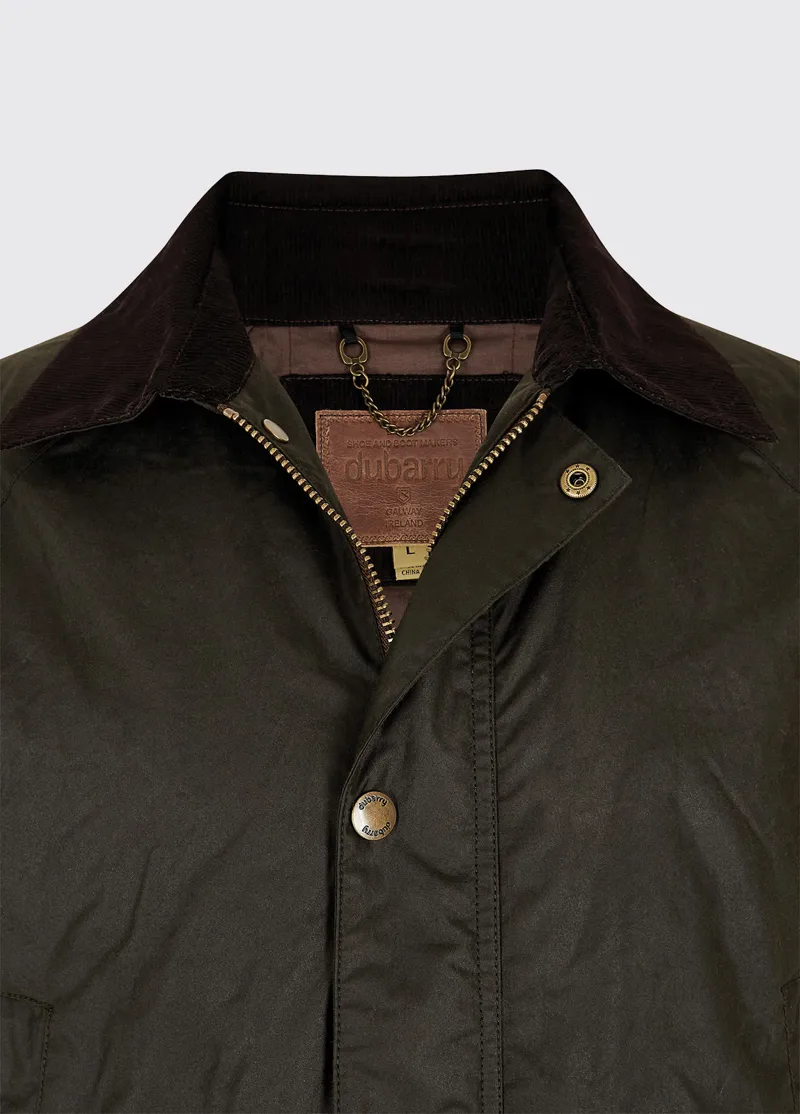 Dubarry Brunswick Wax Jacket Verdigris-6