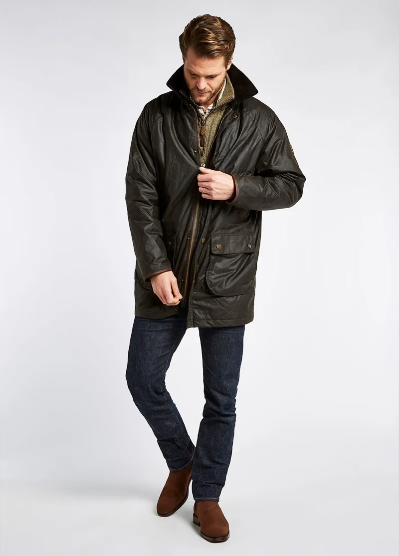 Dubarry Brunswick Wax Jacket Verdigris-3