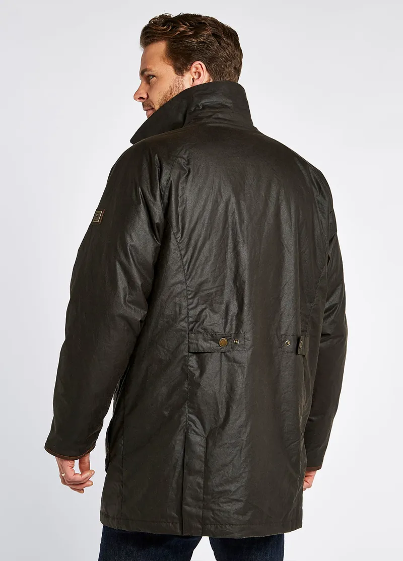 Dubarry Brunswick Wax Jacket Verdigris-4