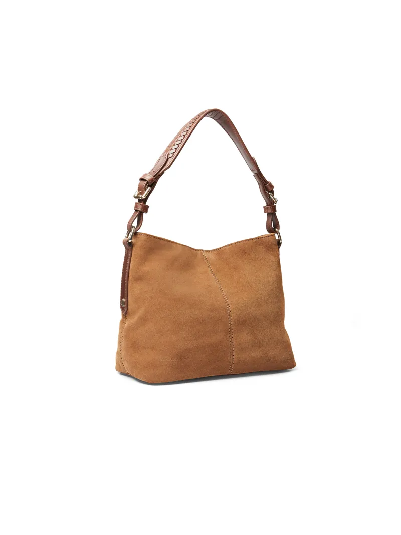Fairfax and Favor Mini Tetbury Handbag Tan Suede-4