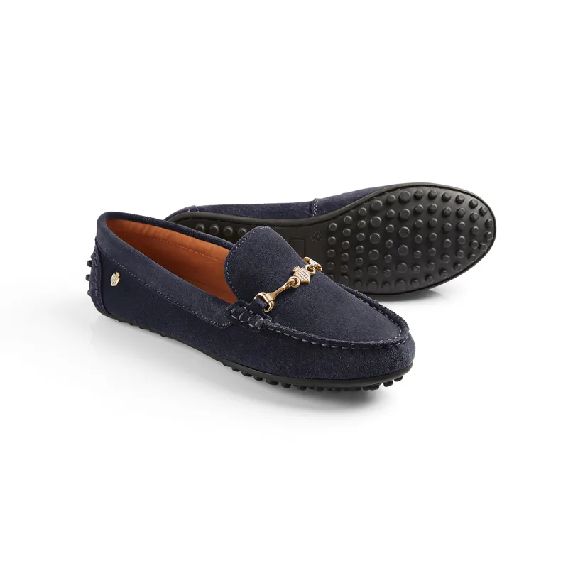 Fairfax and Favor Trinity Loafer Navy Suede-5