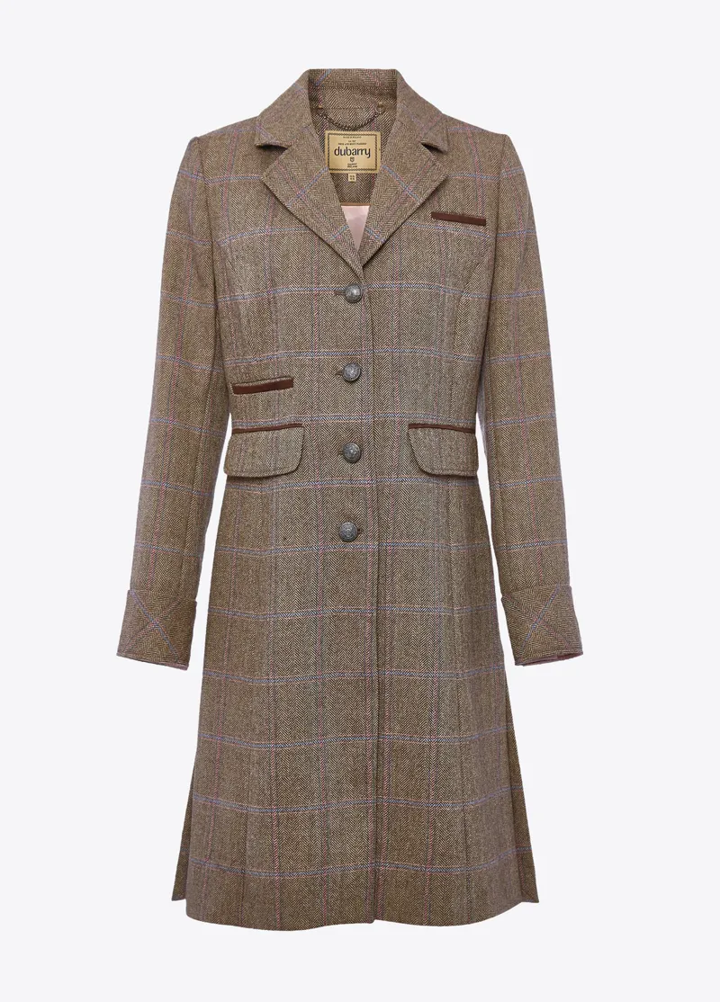 Dubarry Blackthorn Tweed Coat Woodrose-3
