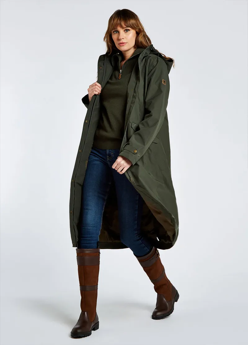 Dubarry Alderford Waterproof Coat Pesto-2