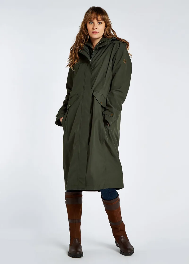 Dubarry Alderford Waterproof Coat Pesto-3