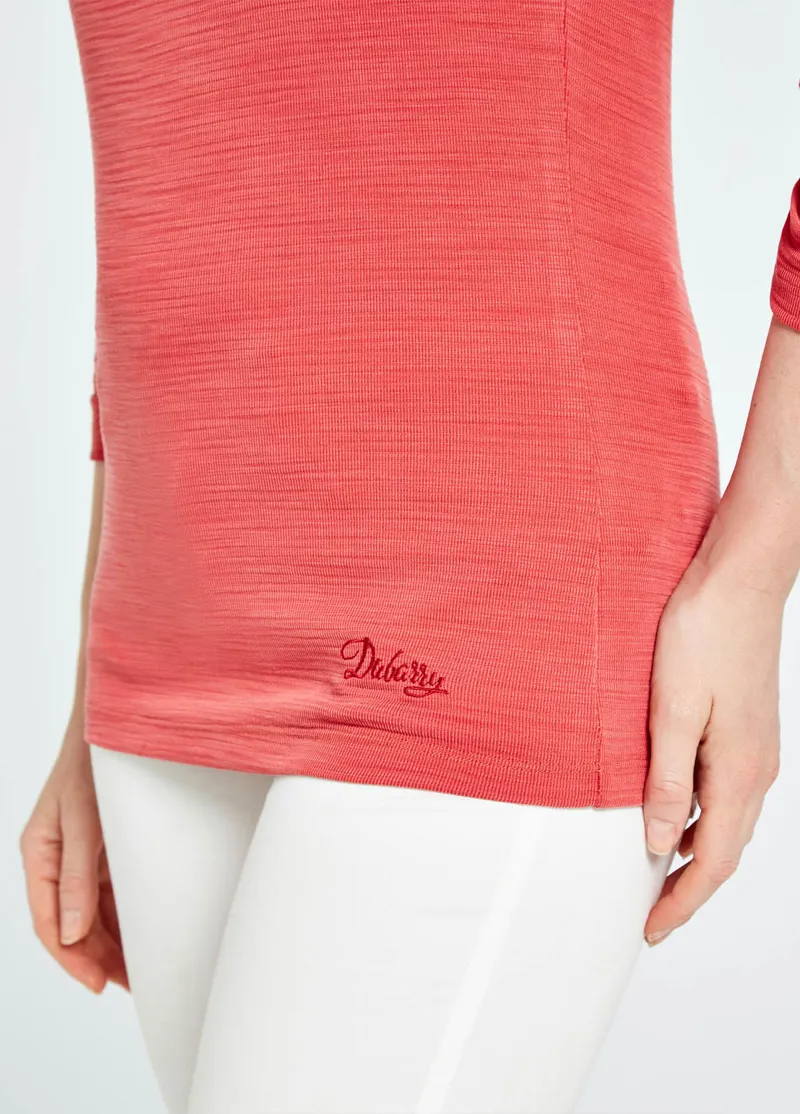 Dubarry Hillgrove Cowl Neck Top Nantuck Red-3