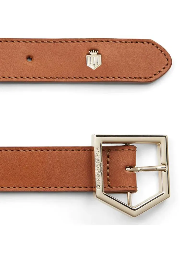Fairfax and Favor Hampton Belt Leather and Suede Tan Navy-2