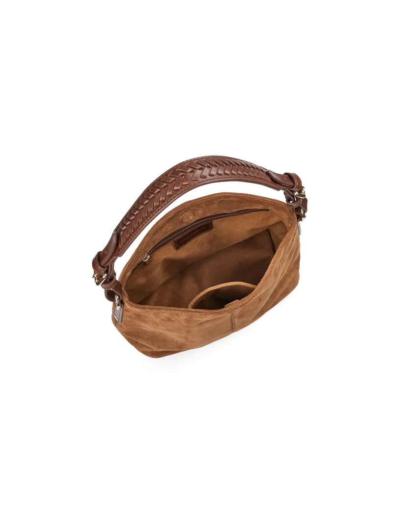 Fairfax and Favor Mini Tetbury Handbag Tan Suede-5
