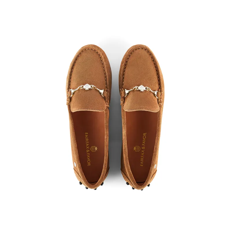 Fairfax and Favor Trinity Loafer Tan Suede-4