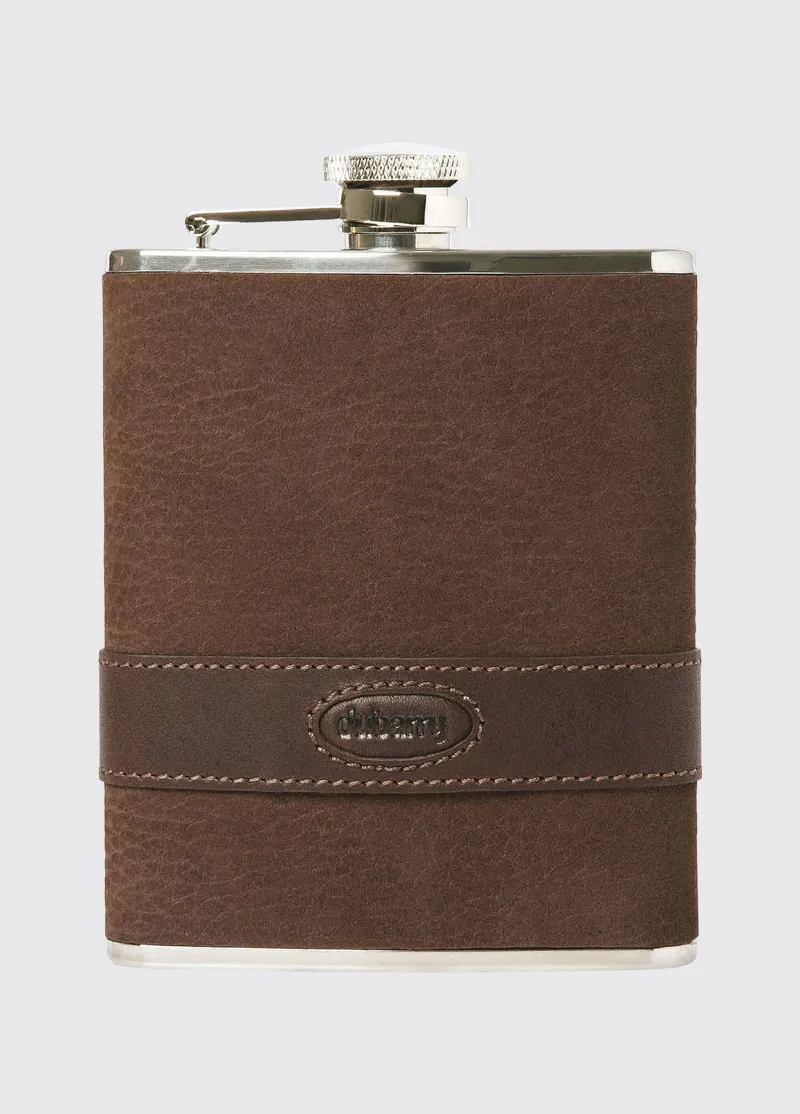 Dubarry Rugby Hip Flask Walnut