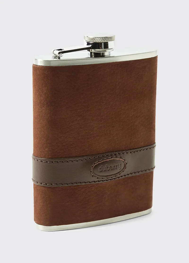 Dubarry Rugby Hip Flask Walnut-1
