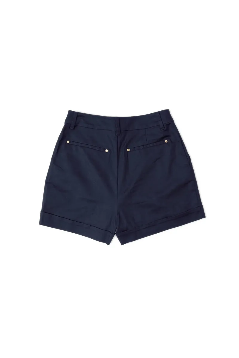 Holland Cooper Amoria Tailored Shorts Ink Navy-6