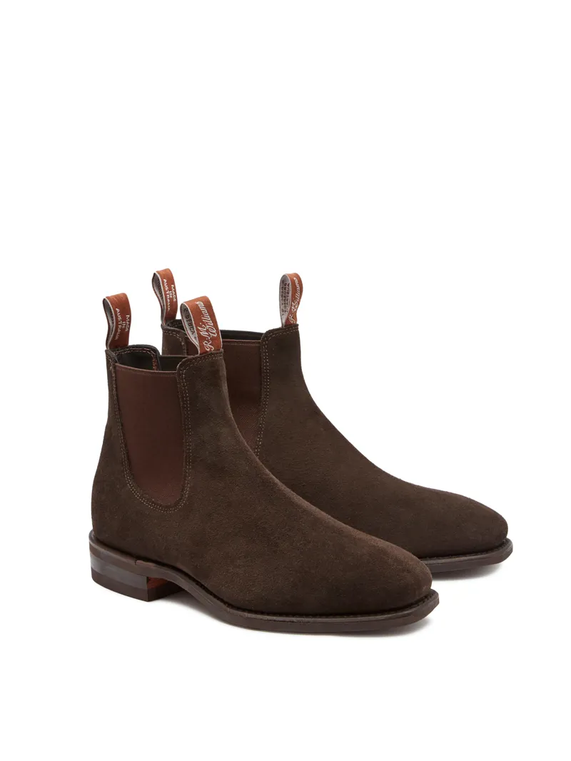 RM Williams Comfort Craftsman Boots Chocolate Suede-1