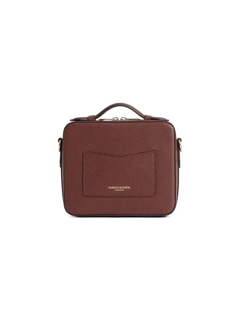 Fairfax and Favor Buckingham Cross Body Bag Burgundy Leather-3