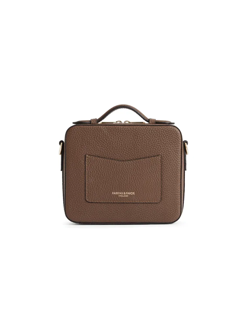 Fairfax and Favor Buckingham Cross Body Bag Tan Suede -4