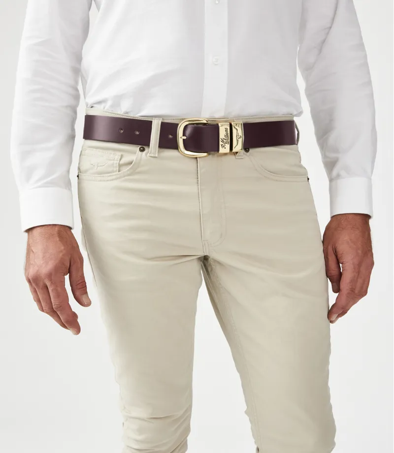 RM Williams CB444 Leather Belt Chestnut-2