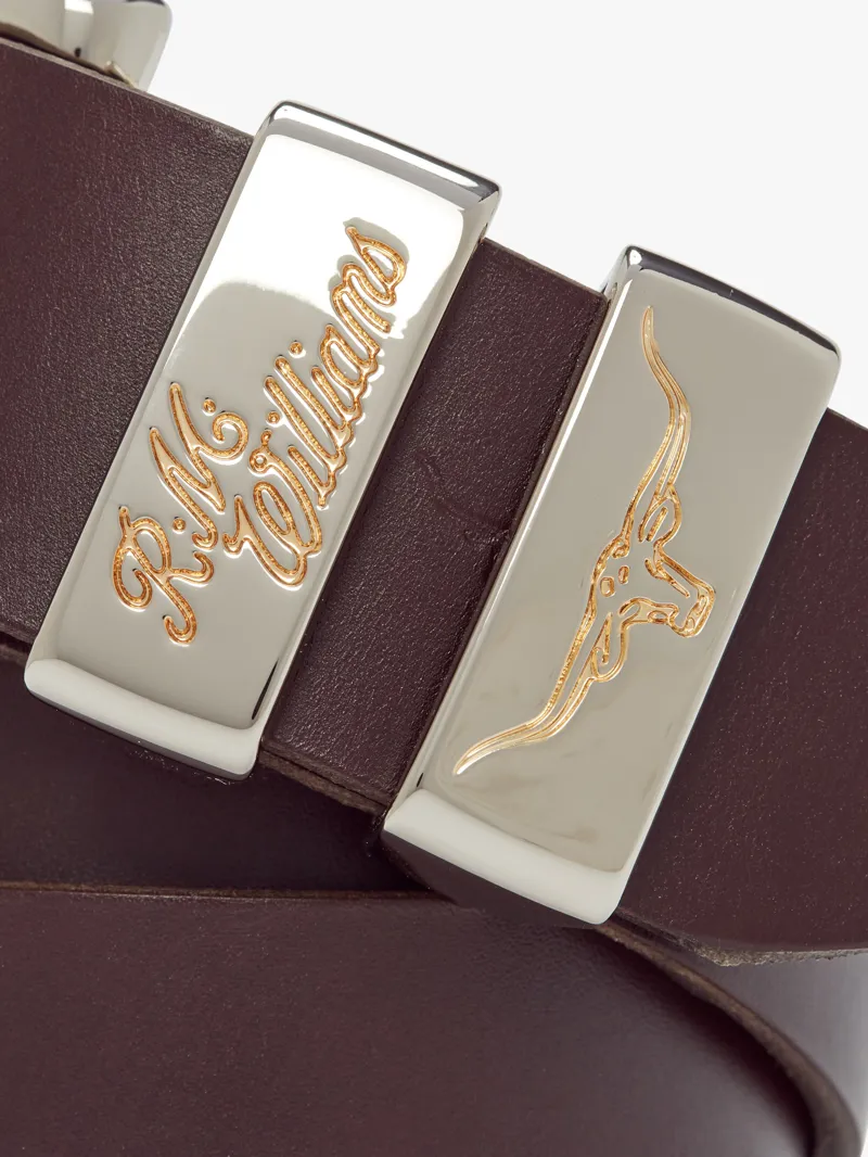 RM Williams Jerrawa CB583 Leather Belt Chestnut-5