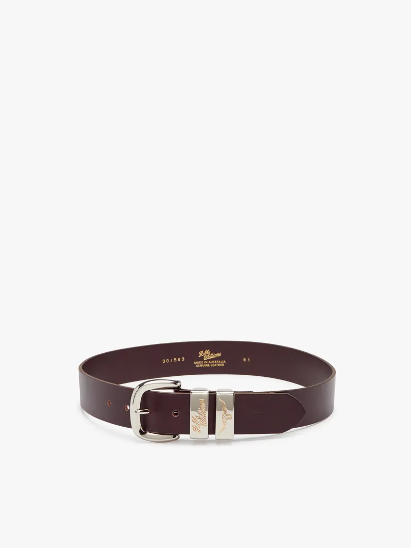 RM Williams Jerrawa CB583 Leather Belt Chestnut-7