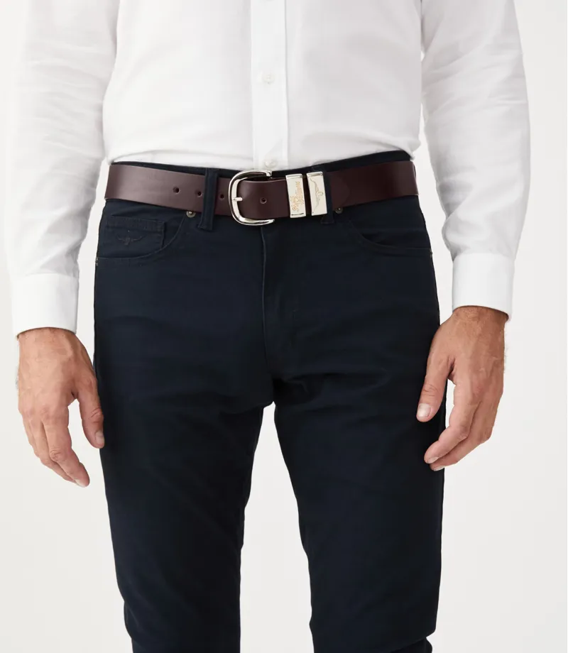 RM Williams Jerrawa CB583 Leather Belt Chestnut-3