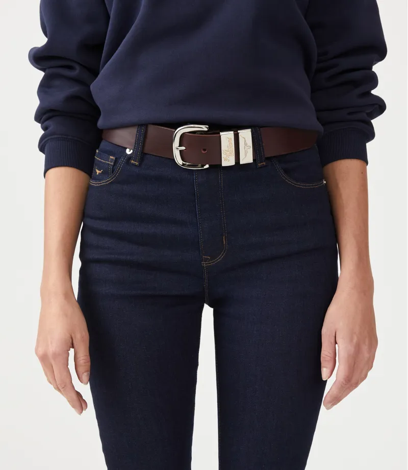 RM Williams Jerrawa CB583 Leather Belt Chestnut-2