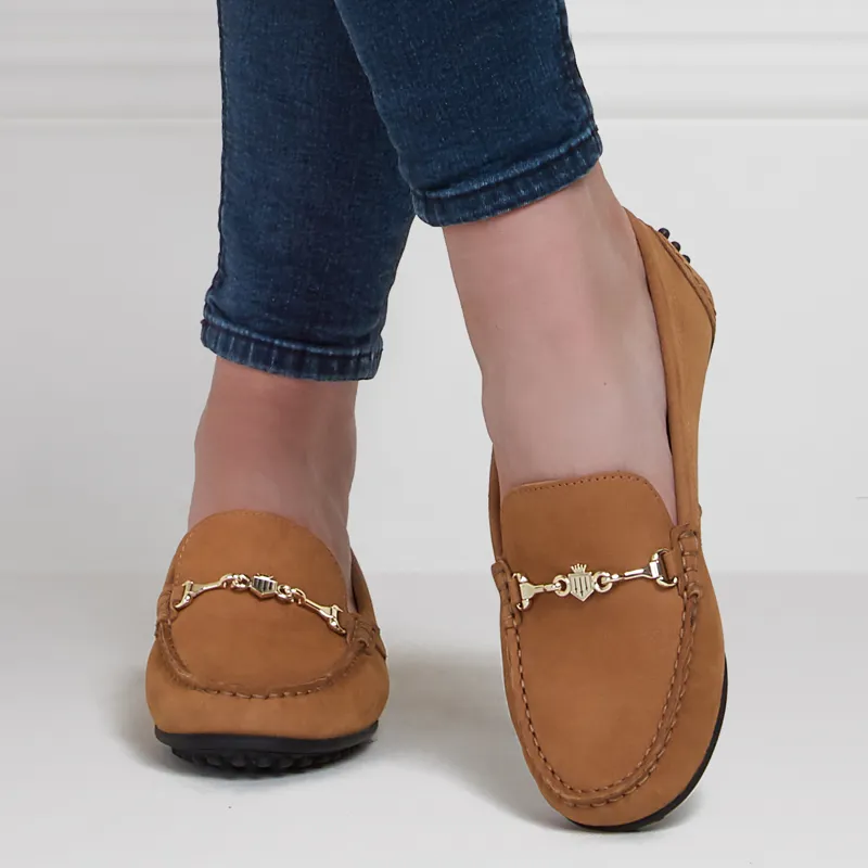 Fairfax and Favor Trinity Loafer Tan Suede-2