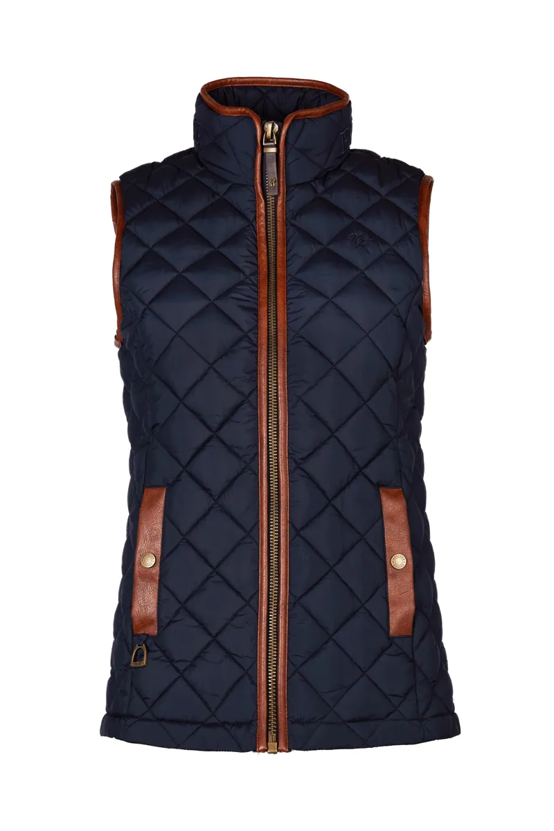 Holland Cooper Country Quilted Gilet Ink Navy-5