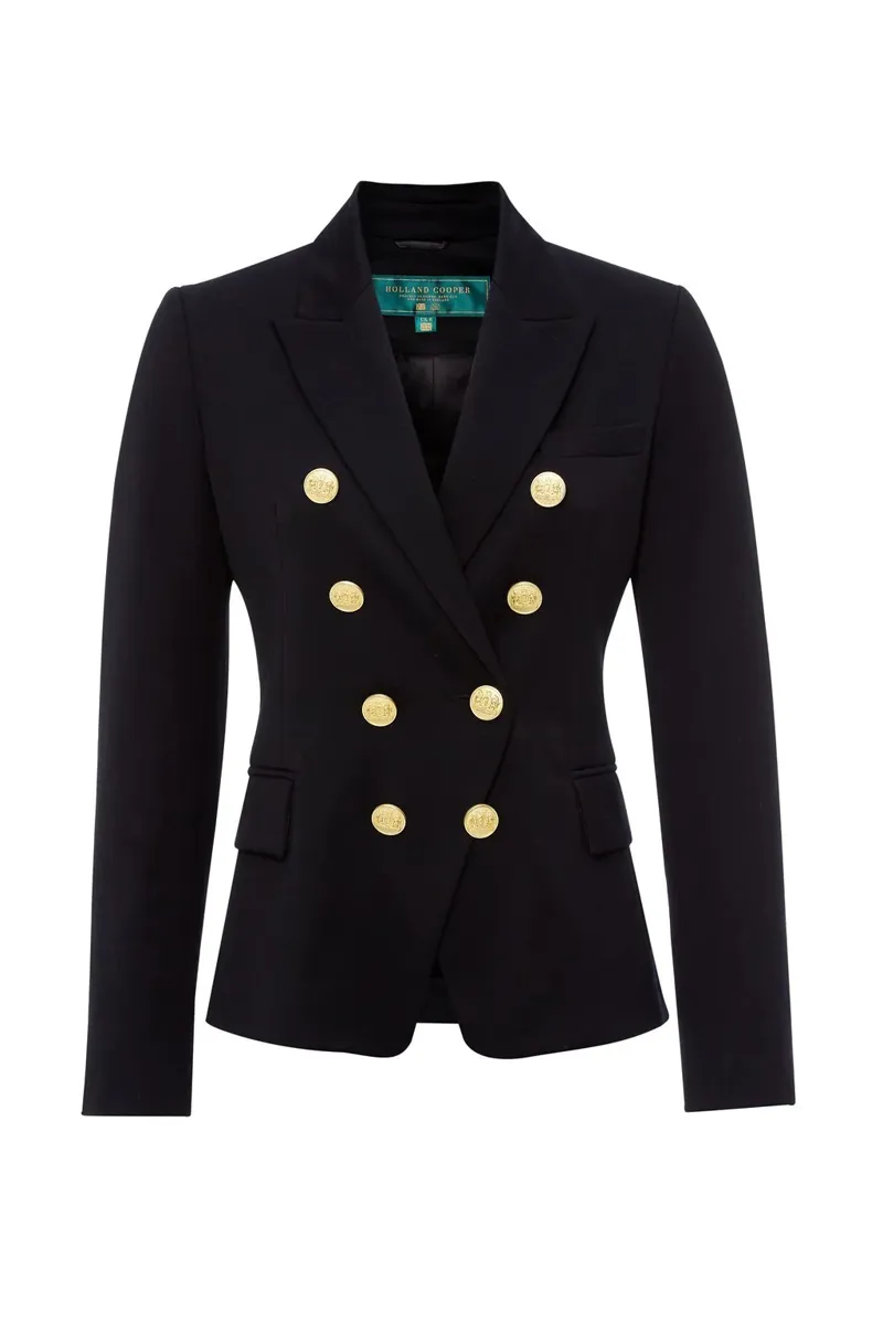 Holland Cooper Knightsbridge Blazer Navy Barathea-5