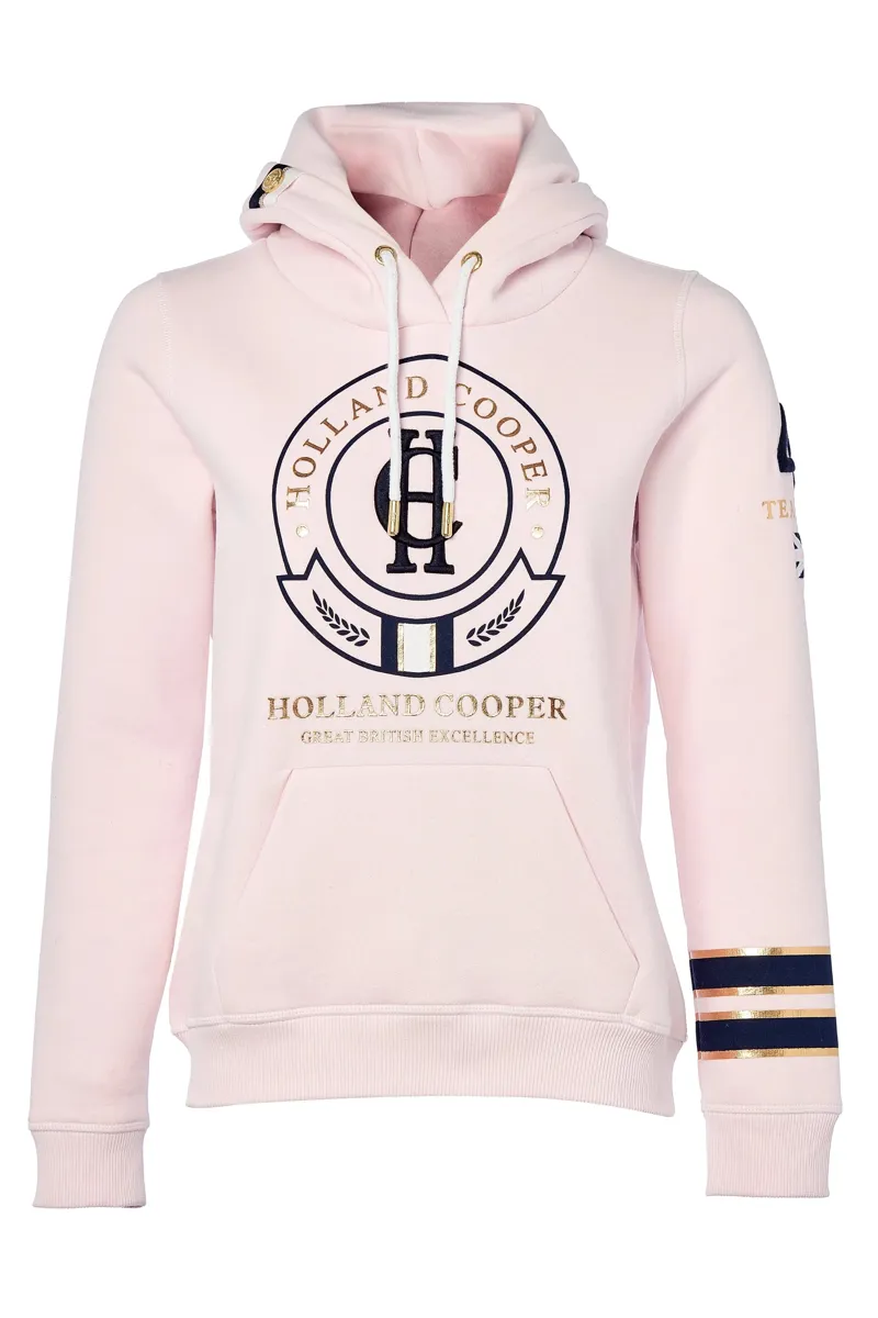 Holland Cooper Heritage Hoodie Blush Marl-5