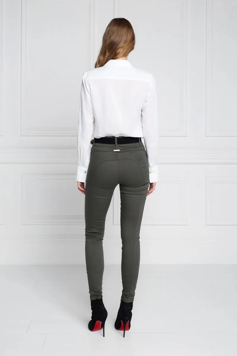 Holland Cooper Biker Jeans Hunter Green-4