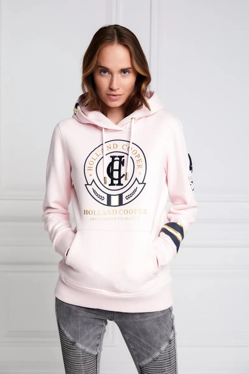 Holland Cooper Heritage Hoodie Blush Marl-1