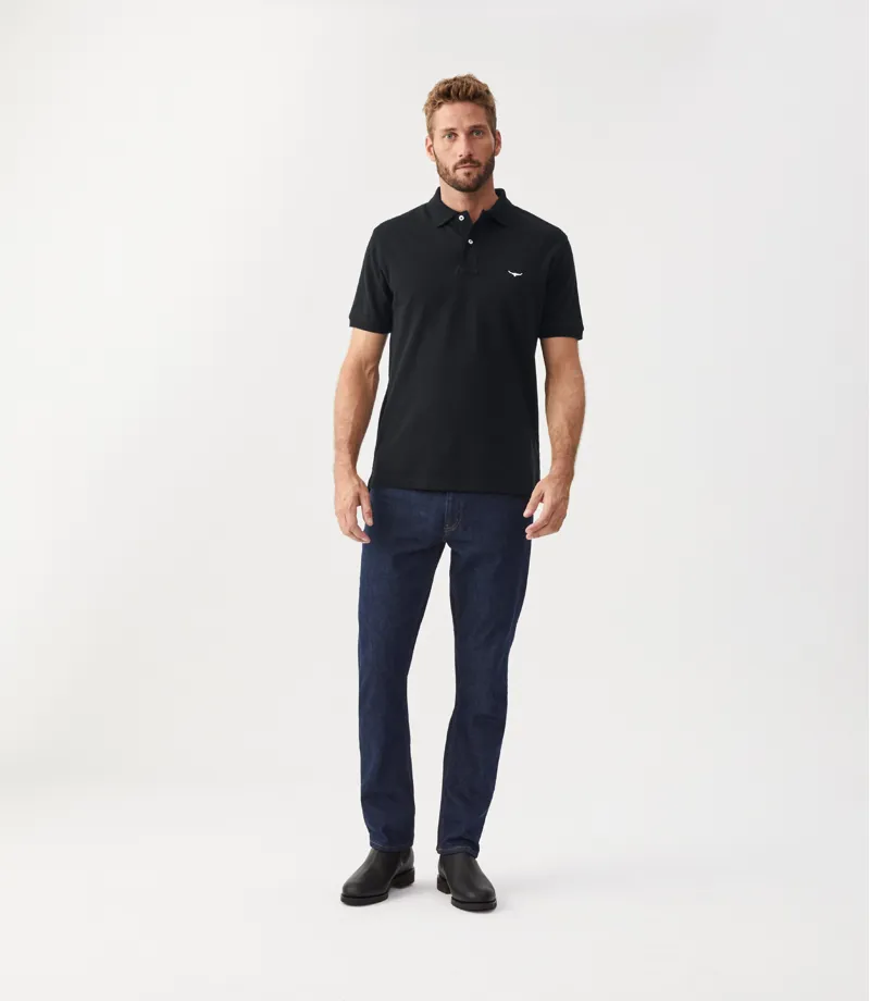 RM Williams Rod Polo T Shirt Navy-2