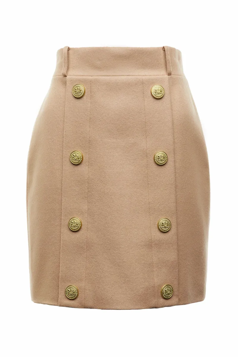 Holland Cooper Knightsbridge Skirt Camel-5