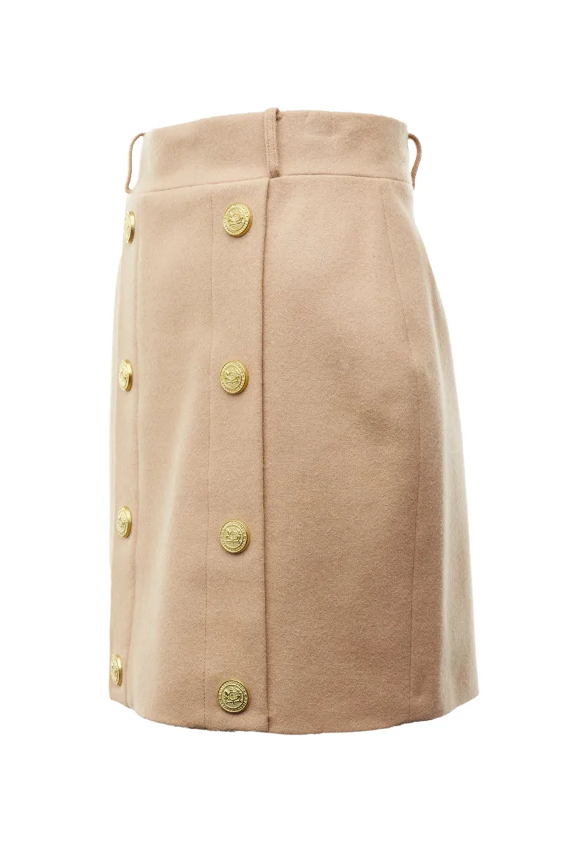 Holland Cooper Knightsbridge Skirt Camel-6