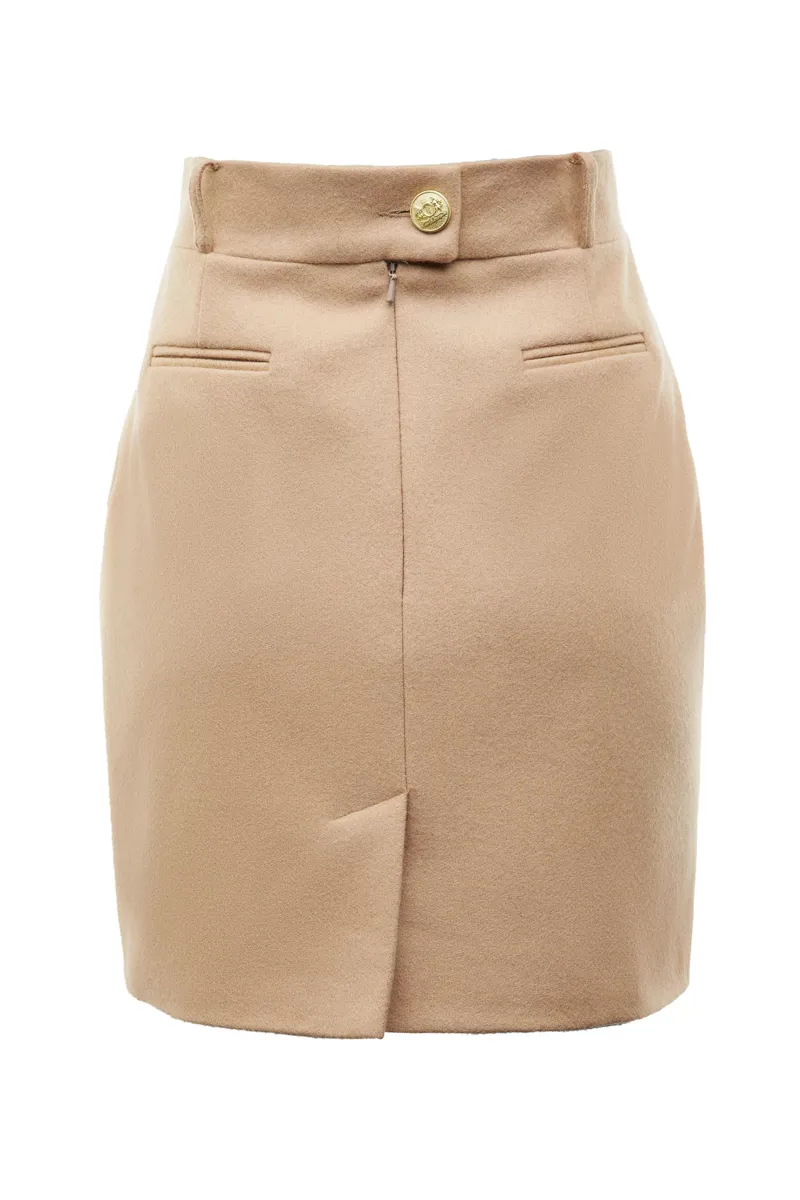 Holland Cooper Knightsbridge Skirt Camel-7