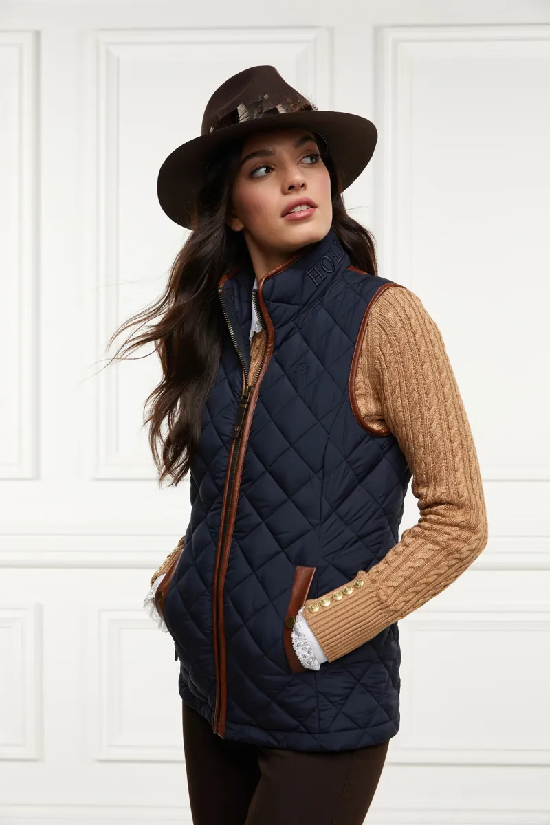 Holland Cooper Country Quilted Gilet Ink Navy-3