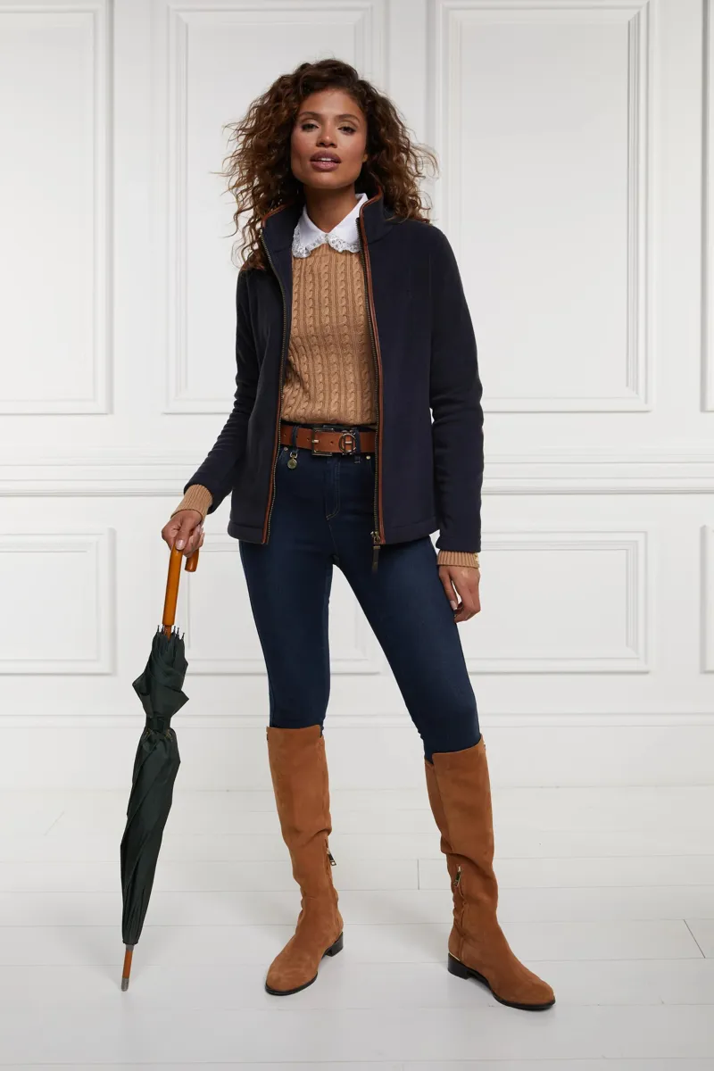 Holland Cooper Country Fleece Jacket Ink Navy-1