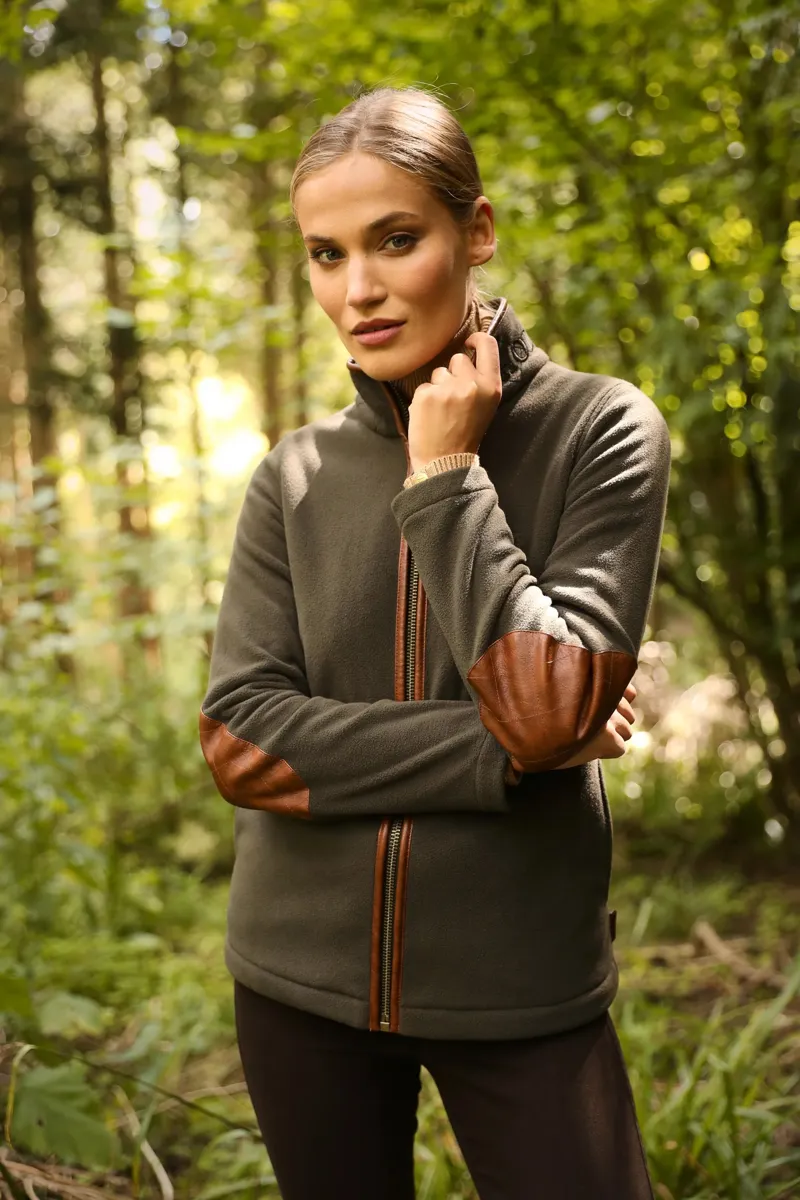 Holland Cooper Country Fleece Jacket Khaki-2
