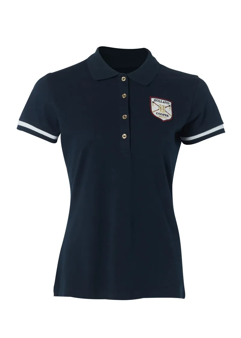 Holland Cooper Classic Polo Shirt Ink Navy-6