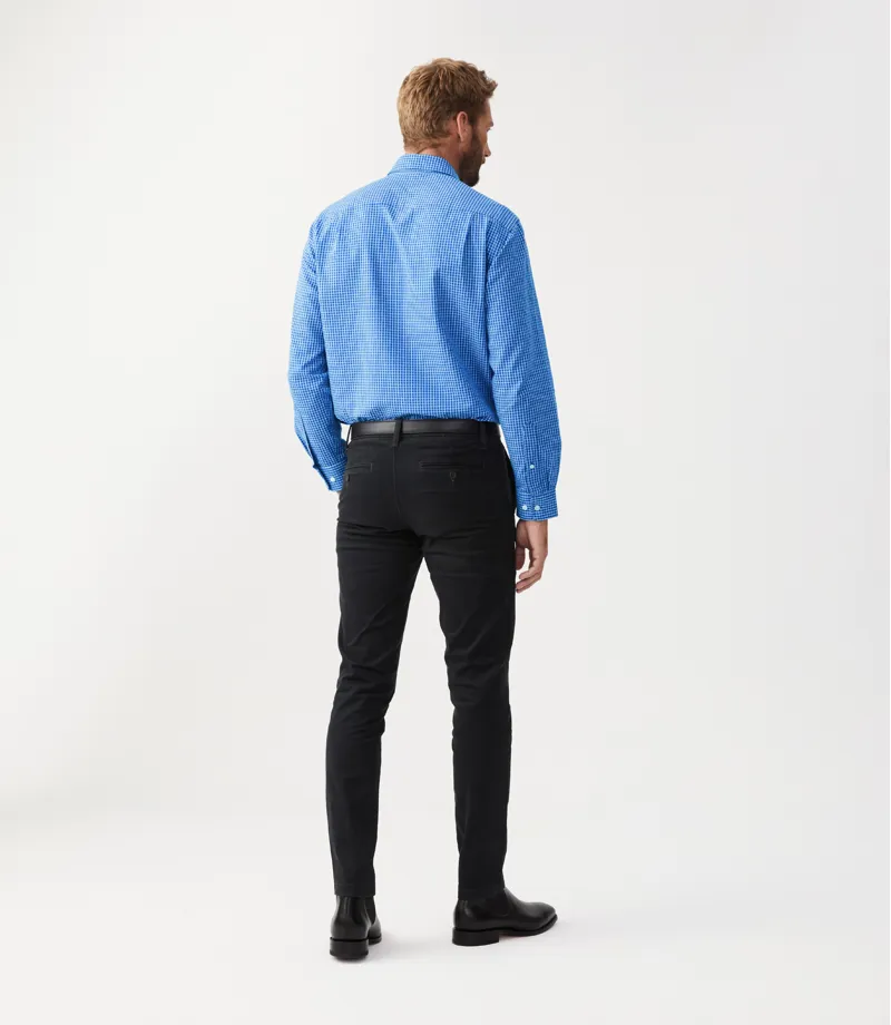 RM Williams Collins Shirt White Blue-4