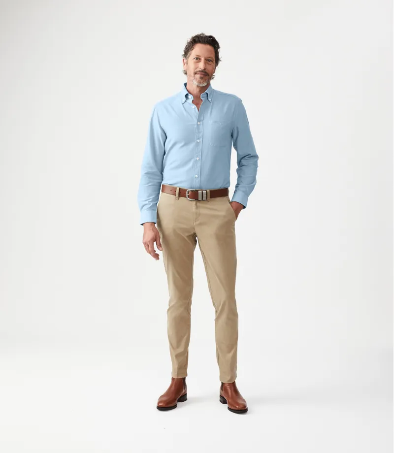 RM Williams Collins Button Down Shirt Light Blue-3