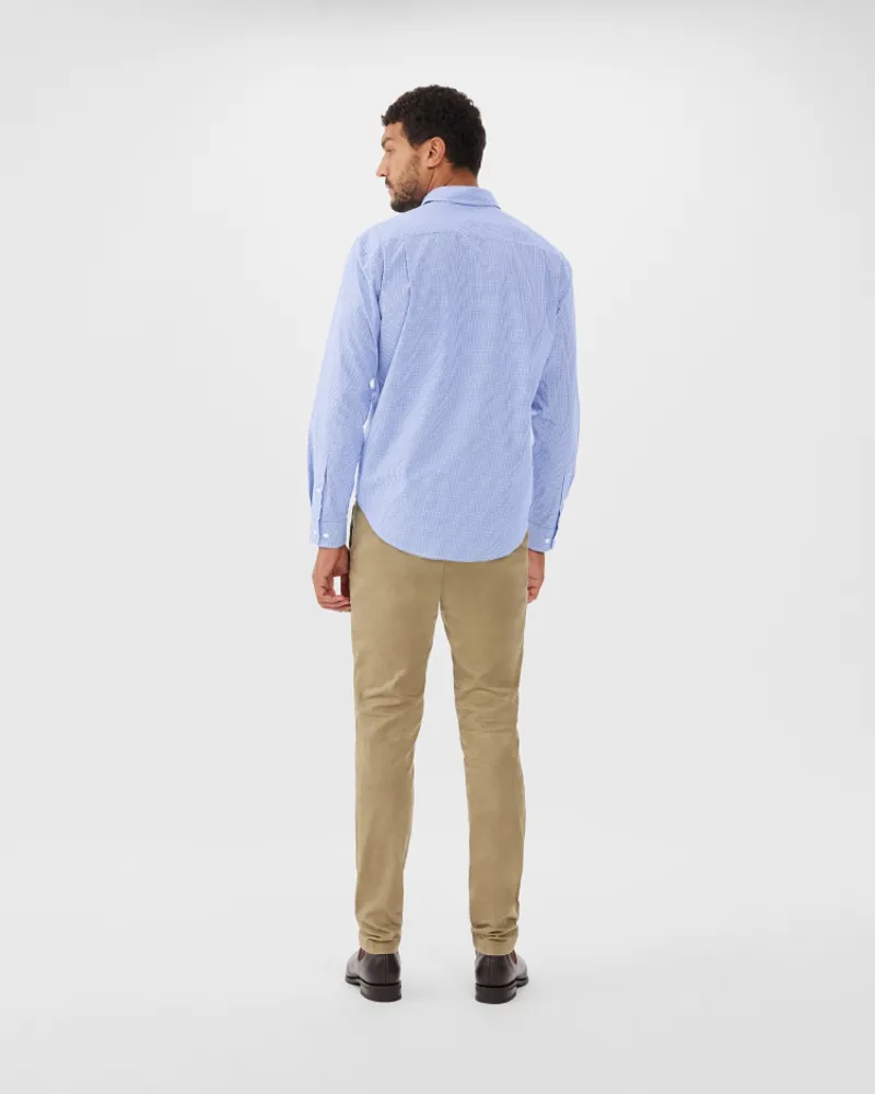 RM Williams Coalcliff Shirt Neat Blue Check-4