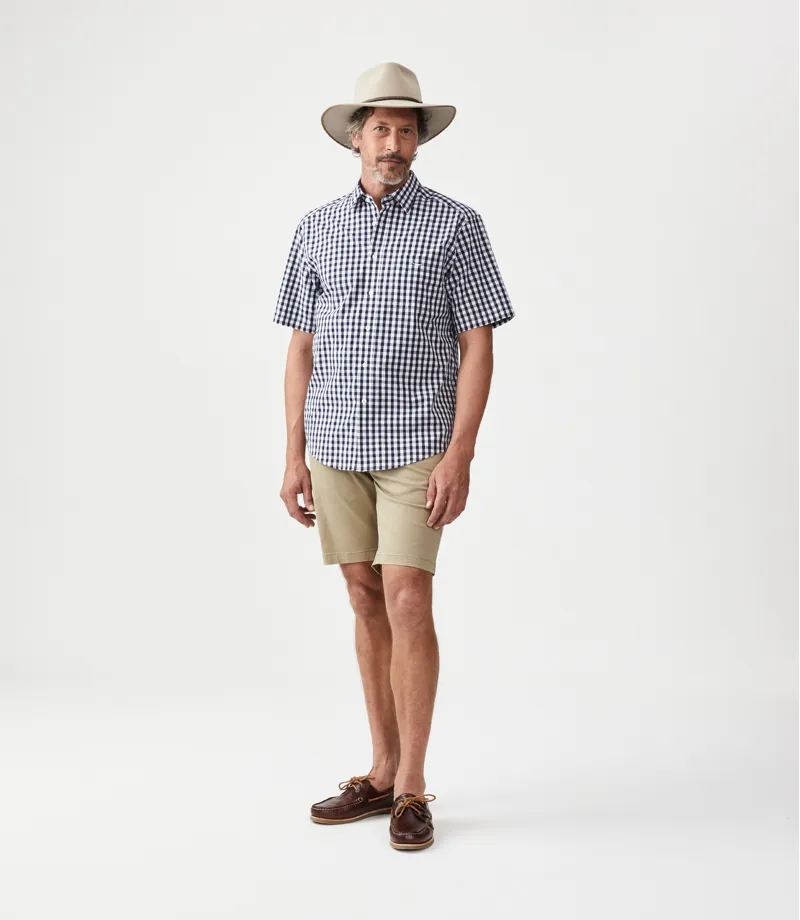 RM Williams Hervey Shirt Navy White-2