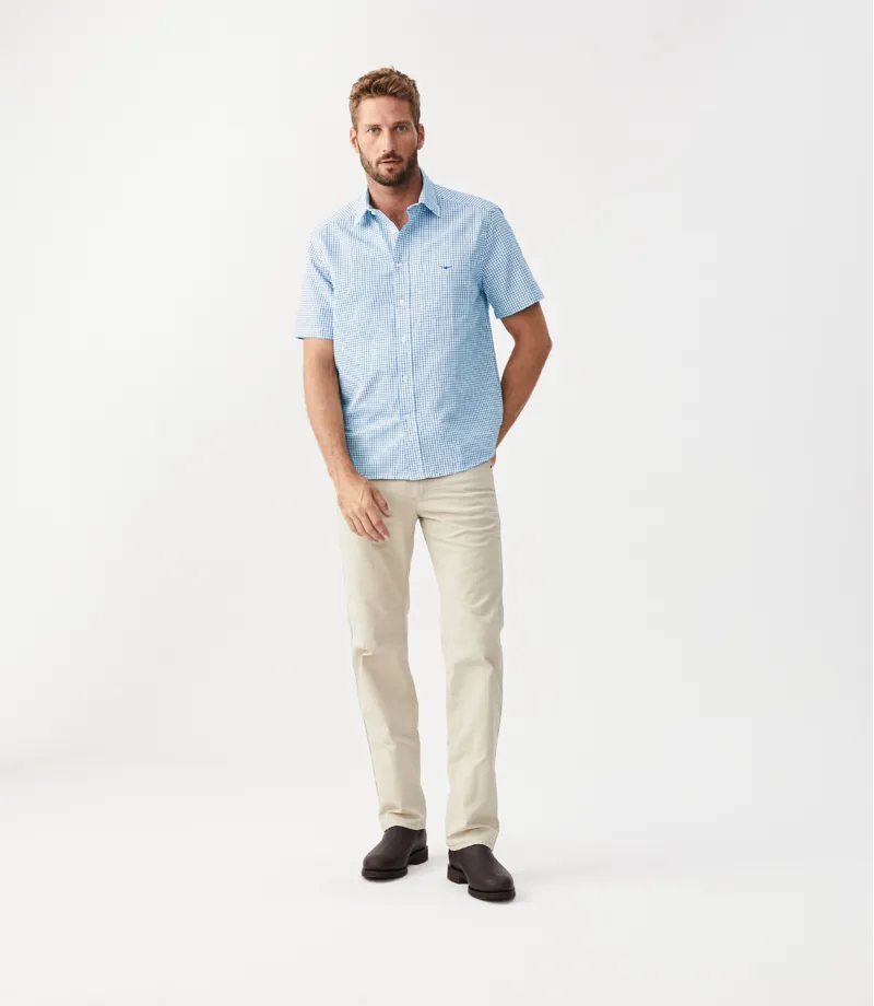RM Williams Hervey Shirt White Blue-2